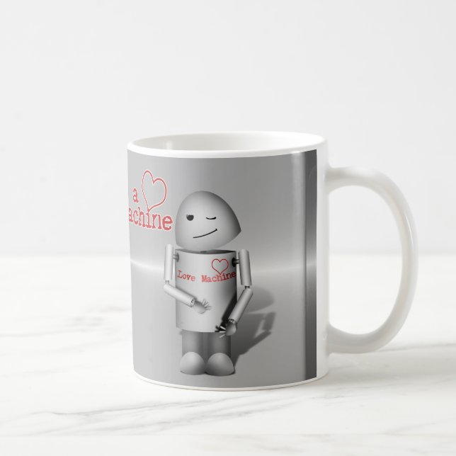 (Lil' Robo-x9) Kärleksmaskin Kaffemugg (Höger)
