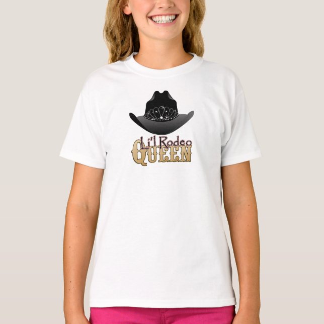 Li'l Rodeo Queen Cowgirl t-shirt (Framsida)