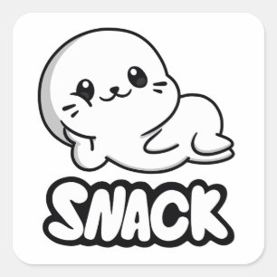 Lil Sappys Snack-fästare Fyrkantigt Klistermärke