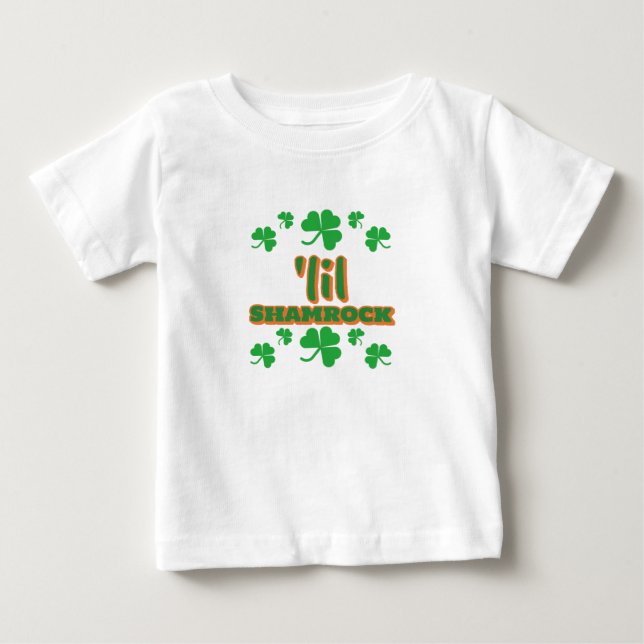 "lil Shamrock St. Patrick's Day" T Shirt (Framsida)