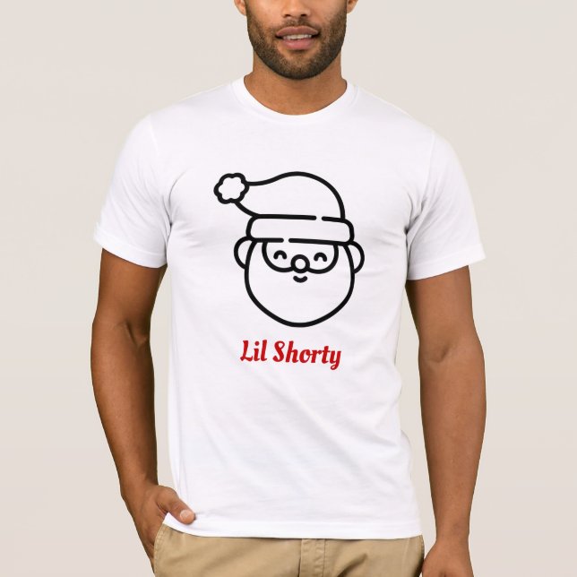 Lil Shorty Santa Shirt T Shirt (Framsida)