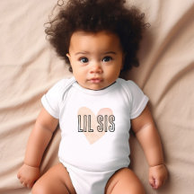 Lil Sis Blush Hjärtan Matchande syskon familj