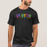 Lil Sister Block Master Brick Builder Birthday B T Shirt<br><div class="desc">Lil Sister blockerar Master Brick Builder Birthday Boy.</div>