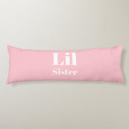 Lil Sister Rosa white girl's Kroppskudde