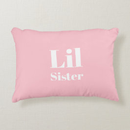 Lil Sister Rosa white girl's Prydnadskudde