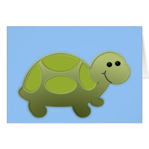 Lil sköldpadda hälsningskort