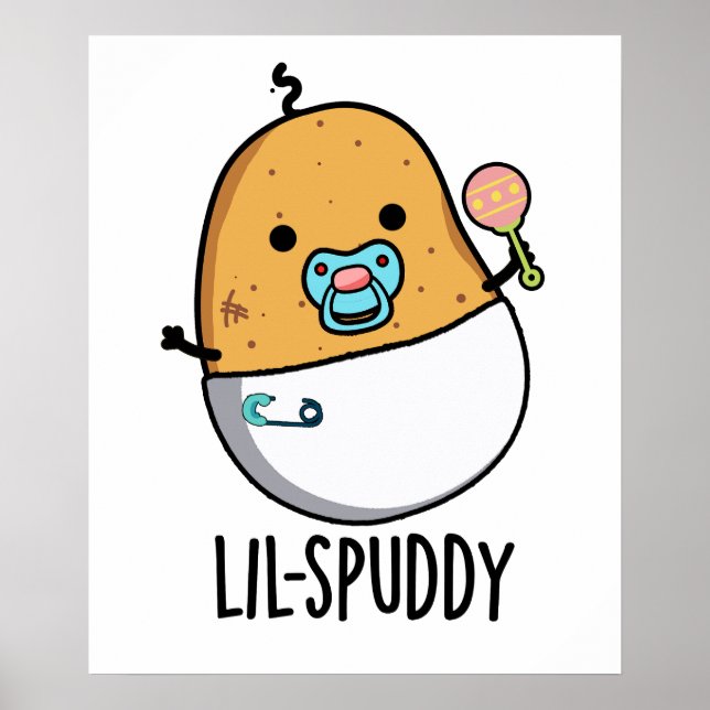 Lil-spuddy Funny Potato Pun  Poster (Framsidan)