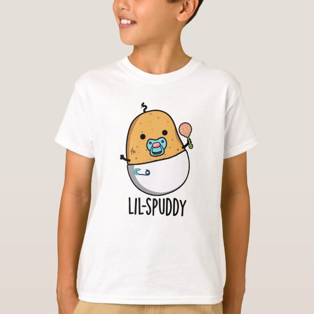 Lil-spuddy Rolig Potatis Puns  T Shirt (Framsida)