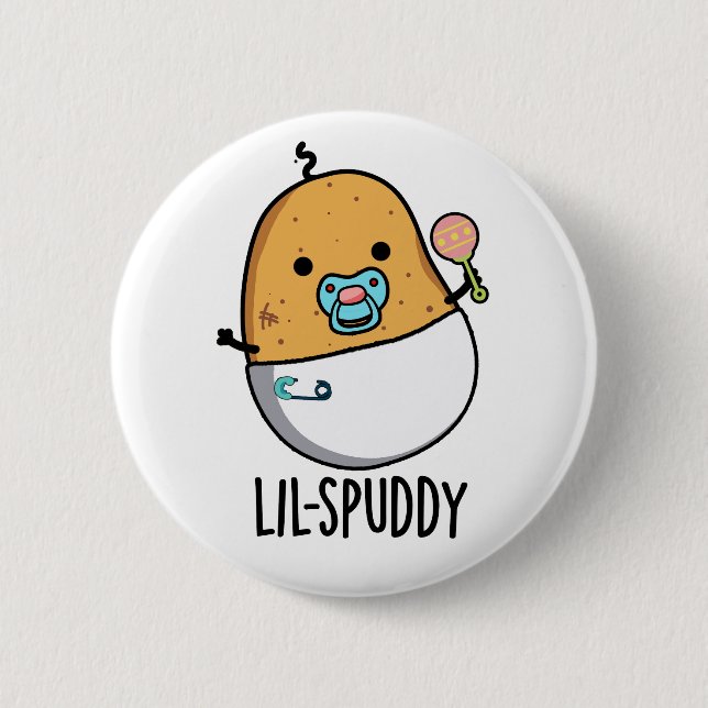 Lil-spuddy Rolig Potatisskämt  Knapp (Framsida)