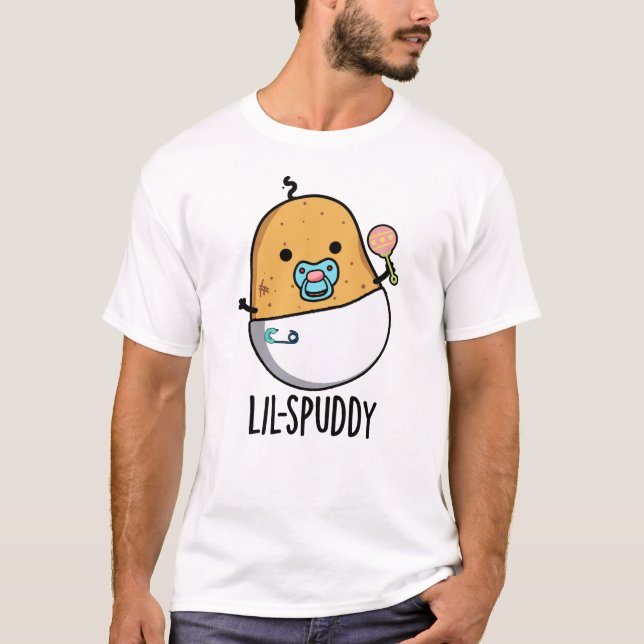 Lil-spuddy Rolig Potatisskämt  T Shirt (Framsida)