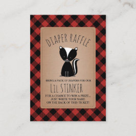Lil Stinker Skunk Baby Shower Raffle Tilläggskort