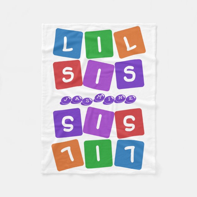 Lil Syrran eget namn fleece filt (Framsidan)