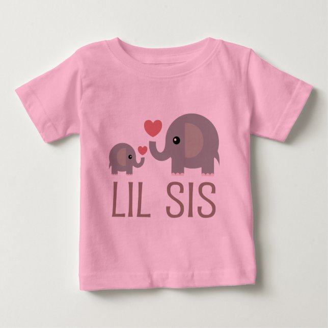 Lil Syrran Elephant Gift Idea Tee Shirt (Framsida)