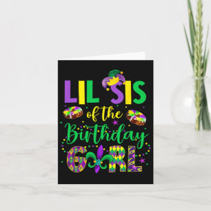 Lil Syrran vid Birthday Girl Shirt Mardi Gras Sist Kort