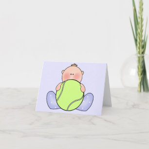 Lil Tennis Pojke Blank Card Kort