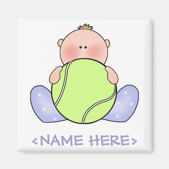 Lil Tennis Pojke Magnet (Framsidan)