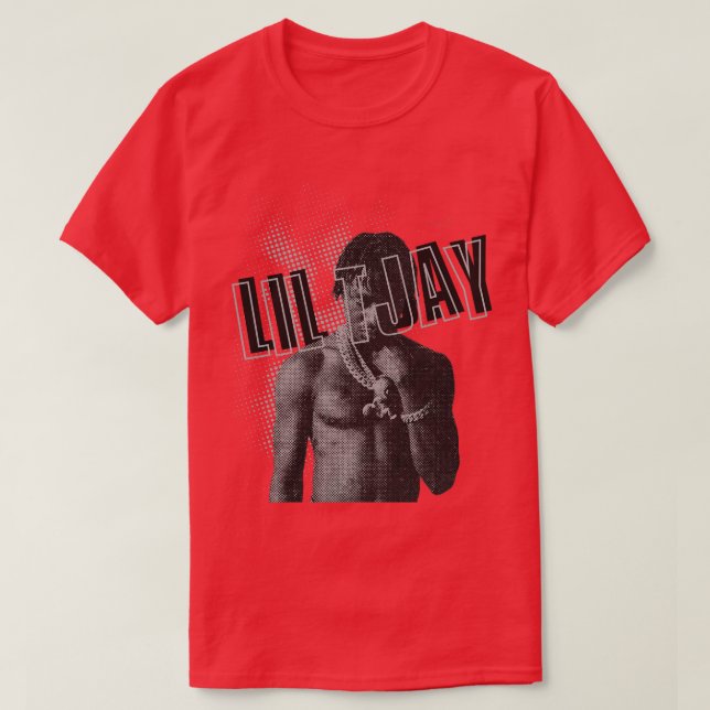 Lil Tjay illustrationer T Shirt (Design framsida)