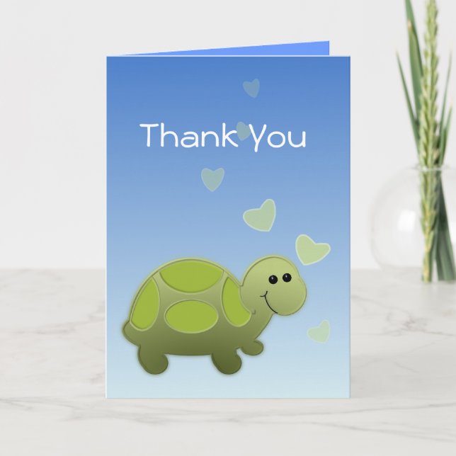 Lil Turtle Tack Kort (Framsida)