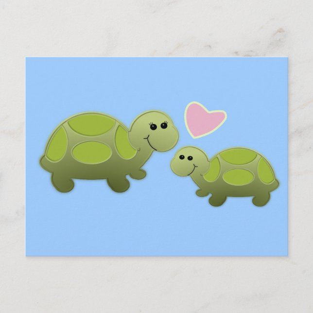 Lil Turtle Vykort (Framsida)