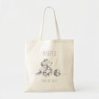 Lil Varg Halloween Bus eller godis Tote Bag Tygkasse
