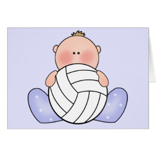 Lil Volleyball Pojke Blank Card OBS Kort