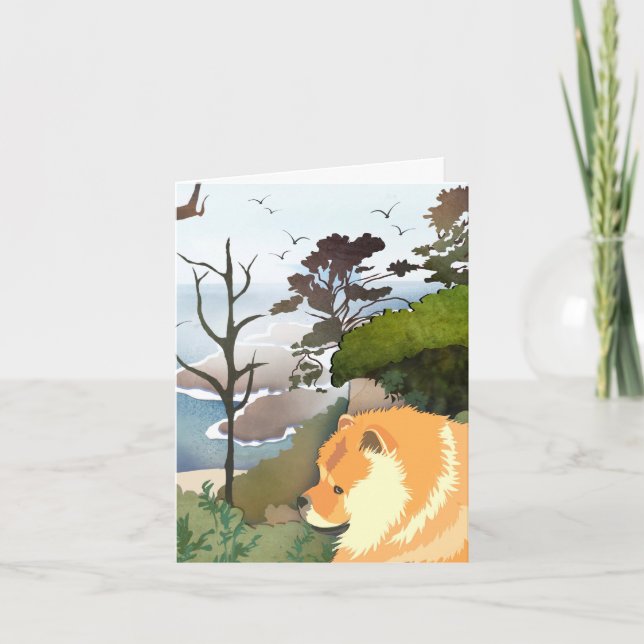 LIL WEATHER - Chow Art Card Helgkort (Framsida)