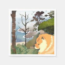 LIL WEATHER Chow -Pappra Napkins Pappersservett