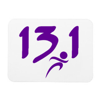 Lila 13.1 halmmaraton magnet