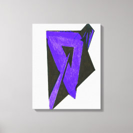 Lila 3 gånger Kanvastrycket Fackkonst i fyrkant Canvastryck