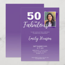Lila 50 och Fabulous 50:e Födelsedagsfesten