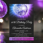 Lila 60:e Födelsedagsfesten 70:s Disco Boll Inbjudningar<br><div class="desc">60 Födelsedagsfesters inbjudan till Disco Boll-partiet. Rosa och Lila 60:e Födelsedagsfest inbjudan är perfekt för en modern 60:e Födelsedagsfest. Anpassade matchande produkter kan på begäran skapas av Designer.</div>