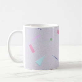 Lila 80-tals Geo Tryckt Mugg