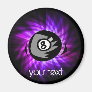 LILA 8 BOLL MAGNET
