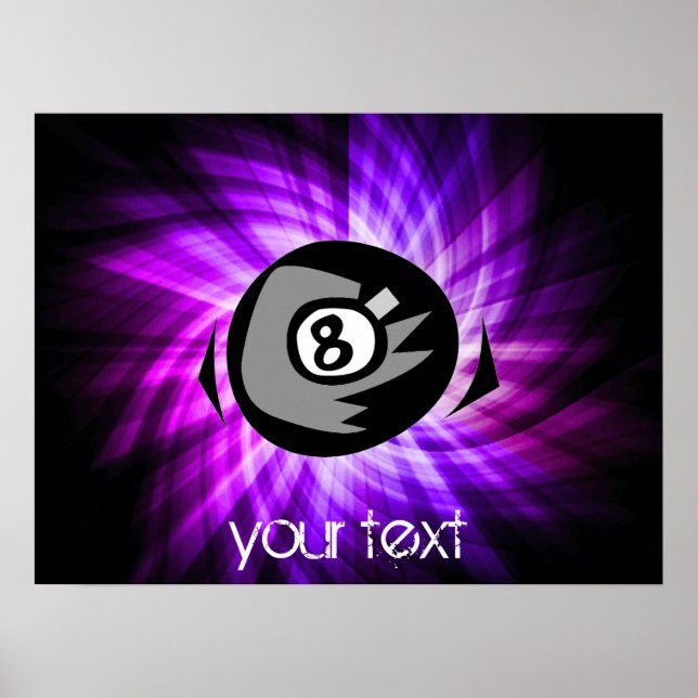 LILA 8 BOLL POSTER (Framsidan)