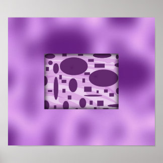 Lila Abstrakt Art Poster