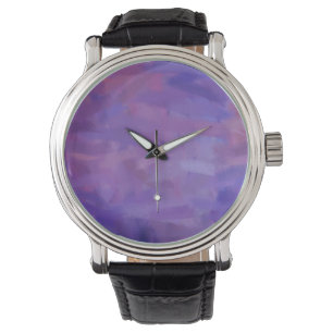 Lila Abstrakt Artikel 3 Armbandsur