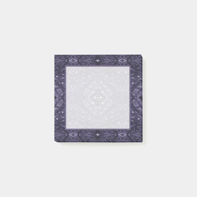 Lila Abstrakt Bläckkonst Konst Post-it Block (Framsida)