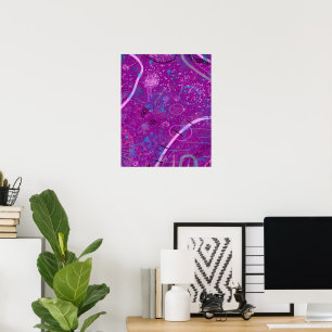 Lila Abstrakt Dreamscape Poster