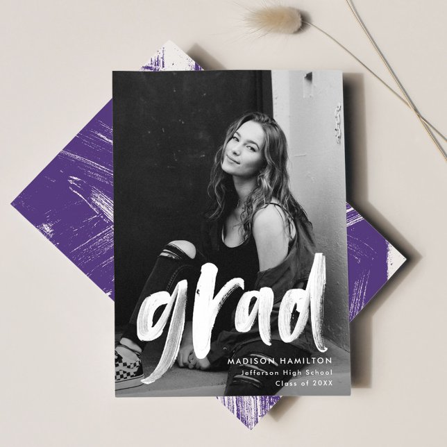 Lila | Abstrakt examensfoto Meddelande (Skapare uppladdad)