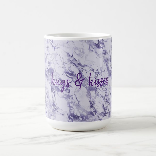 Lila Abstrakt Fantasy Kaffemugg (Center)