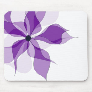 Lila Abstrakt Flower Musmatta