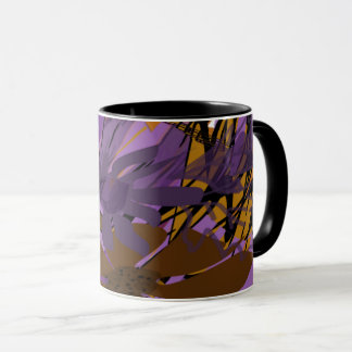 Lila abstrakt Graffiti konstwo4k Mugg | Modern kop