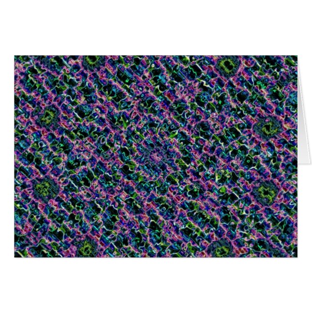 Lila Abstrakt Hälsningskort (Framsidan Horizontal)