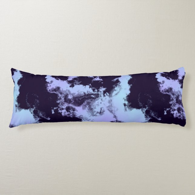 lila abstrakt kroppskudde (Framsidan)