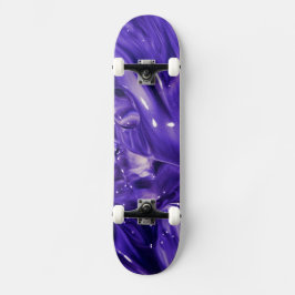 Lila Abstrakt Skater Board Mini Skateboard Bräda 18,5 Cm