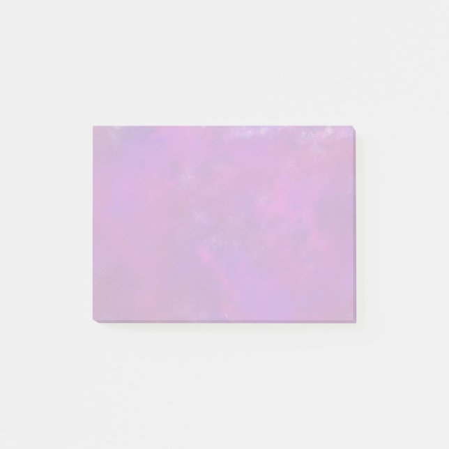 Lila Abstrakt Vattenfärg Post-it Block (Framsida)