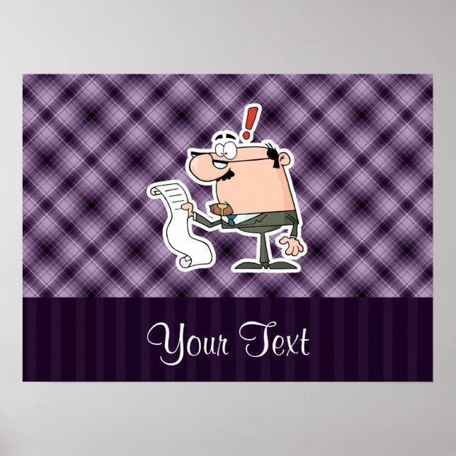 Lila Accountant Poster (Framsidan)