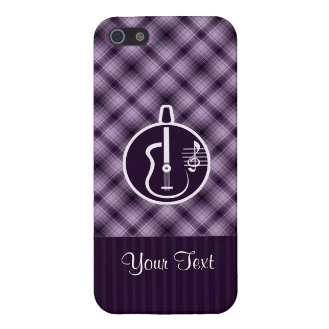 Lila Acoustic Guitar iPhone 5 Fodral (Baksidan)