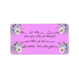 Lila Adressetiketter