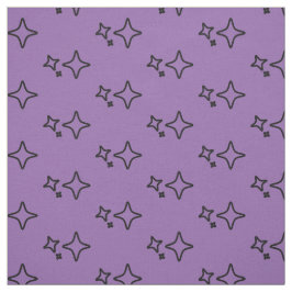 Lila Aesthetic Stars Mönster Tyg